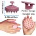 Hair Shampoo Brush & Scalp Massager - Soft Silicone Bristles for Wet & Dry Use Promotes Hair Growth - Pink - Buy Online on GoSupps.com