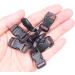 100 Pack 3/8 Inch Curved Paracord Bracelet Clips - Quick Side Release Buckles for Paracord Bracelets, Masks, Dog Collars - 100pcs - Buy Online on GoSupps.com