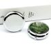 Round Tropical Rainforest Print Pill Box | 3 Compartment Pocket Organizer | Decorative Metal Pill Case for Travel - Buy Online on GoSupps.com
