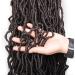 Xtrend 24 Inch 2 Packs Dark Brown Nu Faux Locs Crochet Hair | Pre-looped Gypsy Locs Braids Extension - 18 Strands 4# 24 Inch - Buy Online on GoSupps.com