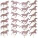 Qerleny 24 pieces set rose gold glitter horse cupcake decoration horse cupcake decoration unicorn theme cake decoration - Buy Online on GoSupps.com