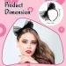 PROUSKY Neon Lace Bow Headband Elastic Women's 1980s Neon Lace Headband 1980s Cosplay Hair Hoop Hair Accessories for Women and Girls Good for Carnival Christmas Party Daily Decoration Black - Buy Online on GoSupps.com