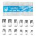 Short Nail Tips - 600PCS Half Matte Soft Gel Nail Tips Full Cover False Nails Tips Clear Acrylic Fake Nails Tips for Press On Nails Short 12 Size 600 PCS (600-Medium-C) C Medium