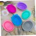 FOMIYES 6 Pcs Makeup Brush Cleaning Pad Cosmetics Brush Scrubber Makeup Washing Tools Scrubber Bowl Makeup Brush Cup Small Makeup Brush Cleaner Cup Fold Travel Cup Brush Silica Gel - Buy Online on GoSupps.com