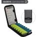Lewis N. Clark Magnetic Folding Pill Organizer - 14 Slot Supplement Case for OTC Medicine & Prescription Vitamins - Gray/Black (B779) - Buy Online on GoSupps.com