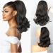 Ponytail Extensions Short Drawstring Ponytail Hair Extension for Women 18 Inch Natural Wave Ponytail Extension Clip in Synthetic Wave Ponytail Hairpiece for Women (Color : 1B Size : 18inch-45cm) 18inch-45cm 1B - Buy Online on GoSupps.com