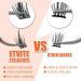 ETVITE DIY Eyelash Extensions 48 Clusters | 3D Effect C Curl | Wispy Spikes Plus Style | Reusable & Long Lasting | Natural Look Individual Lashes - 14mm - Buy Online on GoSupps.com