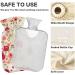 Naanle 2L Hot Water Bottle with Cover - Red Spring Flowers | Heat Therapy for Back Pain Relief & Hand/Foot Warmer | Hot & Cold Therapy - Buy Online on GoSupps.com