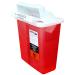 Oakridge 5 Quart Sharps Container (2 Pack) | Mailbox-Style Lid | CDC Certified