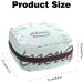 Women's Portable Period Kit - Mint Green Cherry Blossom Storage Bags for Feminine Products | Travel-Ready & Stylish - Buy Online on GoSupps.com