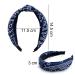 Duufin 6-Piece Paisley Boho Knot Headbands for Women and Girls - Vintage Twisted Cross Knot Design - Classic Colors - Buy Online on GoSupps.com