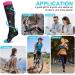 ACWOO Compression Socks 3 Pack for Women & Men - Colorful Long Tube Non-Slip Flight & Running Socks - Ideal for Sports, Travel, Pregnancy - S-M Multi-color - Buy Online on GoSupps.com