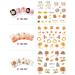 Fall Nail Stickers - Halloween & Thanksgiving Nail Art Decals | 12 Sheets Maple Leaf Pumpkin Turkey Water Transfer Stickers for DIY Thanksgiving Day Decor - Women, Girls, Kids - Buy Online on GoSupps.com