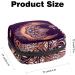 Boho Golden Moon & Sun Mandala Sanitary Napkin Bag | Portable Period Pocket for Women & Teens | Colorful Menstrual Cup Holder - Buy Online on GoSupps.com