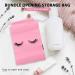 100 Pieces Pink Eyelash Aftercare Bags | Plastic Makeup & Toiletry Pouches | Travel Cosmetic Bags with Drawstring - Buy Online on GoSupps.com