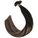 UGEAT Balayage Bonding Extensions | Real Human Hair U Tip Extensions | 45 cm | #1B/4/27 - Black & Dark Brown Options for Glamorous Looks - Buy Online on GoSupps.com