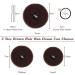 INBOLM 6 Pcs Hair Donuts for Buns Donut Bun Maker Set Hair Doughnuts Bun Makers for Hair Paddingwith 20 Pcs U-Shaped Hair Pins and 5 Pcs Elastic Bands for Girls Kids and Women (Brown) - Buy Online on GoSupps.com
