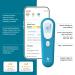 Kinsa QuickScan Smart Thermometer - Contactless Forehead Thermometer for Family Health Tracking - Buy Online on GoSupps.com