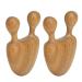 2-part wood-facial facial massage device nose massage device for men and women reduces facial edema improves blood circulation facial shape a great gift