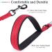 Vivaglory Traffic Handle Dog Leash - Reflective 2 Padded Handles Heavy-Duty Metal Hook 1.2m x 2.5cm - Ideal Training Leash for Dogs - International Shipping Available - Buy Online on GoSupps.com