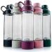 BlenderBottle Mantra Glass Shaker Bottle - 20oz Plum Protein Mixer - Buy Online on GoSupps.com