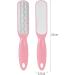 ZLONGYAN double sided foot file callus remover for feet is suitable for dry cracked feet dead skin calluses etc. foot scrubber lasts to make feet smooth heel scraper for cracked heels (pink) - Buy Online on GoSupps.com