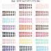 Dajidafu Coffin Nail Set Glossy Classic Scratch Resistant Press-on Fingernails Strong Viscosity Trend Manicure Stickers Type 14 - Buy Online on GoSupps.com