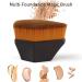 Daubigny Iron Type Foundation Brush with Protective Case - for Blending Liquid, Cream, or Powder Makeup - Buy Online on GoSupps.com