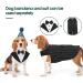 Kuoser Dog Smoking Suit & Bandana Set | Stylish Formal Pet Clothing for Weddings Halloween & Parties | Sizes S-XXL Back Length 29 cm - Buy Online on GoSupps.com