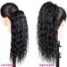Human Hair Ponytail Hair Piece Human Hair Drawstring Ponytail Extension Water Wave Ponytail Natural Color Brazilian Remy Hair Ponytail Clip in Hair Extensions for Black Women Ponytail Hairpiece for 26inch 100g Water Wave - Buy Online on GoSupps.com