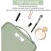 Pocmimut Green Makeup Bag for Women - Large Cosmetic Travel Toiletry Bag for Girls - Buy Online on GoSupps.com