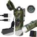 Electric Lighter (Rechargeable) 3 in 1 Windproof Plasma Lighter with Tactical Flashlight & Compass Portable Flameless Arc Lighters for Camping Hiking Outdoor Adventure Survival Tactical (Camouflage)