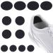 Sibba Shoe Heel Repair 12 Pcs Self Sticky Inside Sole Patches Kit Insoles Hole Round Patch Padding Accessories Invisible Stickiness Lining Fit Sneakers Leather High Heels (Black)