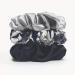 100% Silk Scrunchies Hair tie Strong hold for girls & women hair tie scrunch scrunching with single -colored elastic thick ribbons soft ropes ponytailers women hair jewelry porcelain
