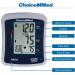 CHOICEMMED Wrist Blood Pressure Monitor with Display - Fits Wrists 5.3-8.5 inches - Memory Function & Case Included - Buy Online on GoSupps.com