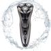 Electric Razor for Men 3D Shaver IPX7 Quick Rechargeable100% Waterproof Men's Rotary Shavers Wet & Dry Mens Razors Pop-up Trimmer with Time Display (Coffee)