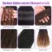 Aomig Pre-Stretched Braiding Hair | 4PC Synthetic Fiber Extensions for Box Braids | Ombre Red-Brown Crochet Braids - Buy Online on GoSupps.com