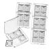 Didiseaon 6 Pcs Transparent Square Eye Shadow Box Balm Blusher Containers Empty Highlighter Palette Plastic