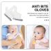 KALLORY Breathable Thumb Sucking Guard for Kids - Adjustable Thumb Protector Gloves for Infants - White - 13x7.5x0.5cm - Buy Online on GoSupps.com