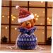 KOMBIUDA 1pc Christmas Candy Portable Storage Ornament Hanging Bag Little Knitted Bear Adorable Kids Bags - Buy Online on GoSupps.com