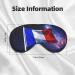 French Flag Print Unisex Eye Mask | Soft Light-Blocking Sleep Mask for All | International Shipping Available - Buy Online on GoSupps.com
