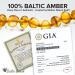 Baltic Proud Adult Amber Necklace - Natural Pain Relief for Migraines, Sinus, Arthritis - Raw Honey Color (18 Inches) - Buy Online on GoSupps.com