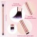 12 Pcs Eyeshadow Smudge Brush 2 in 1 Double Ended Concealer Makeup Applicator - Buy Online on GoSupps.com