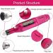 Electric Nail Drill Kit - 15000 RPM Cordless Manicure Filer Tool with 6 Bits for Buffing, Grooming, and Polishing Nails | Home & Commercial Use - Buy Online on GoSupps.com