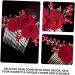HONMEET Rose Hair Comb Rose Head Decor Hair Jewelry Comb Rose Flower Hair Comb Wedding Hair Accessories for Brides Bride Hair Side Comb Wedding Hair Comb Bride Side Comb Red Zinc Alloy - Buy Online on GoSupps.com