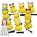 Yellow Duck Hair Pins Hair Accessory With Duck Shaped Design Fun Duck Hair Accessories For Kids Women Soft Animal Hair Clips Hair Pins Cartoon Duck Plush Hairpin Set - Buy Online on GoSupps.com