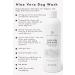 Hypoallergenic Aloe Vera Dog Shampoo - Sensitive Skin Itch Relief Natural Formula Contains Conditioner Tearless pH Balanced Moisturising for Soft Fur Made in UK 250ml for Puppies & Dogs - Buy Online on GoSupps.com
