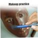 Silicone Makeup Practice Face for Beginners | Reusable Black Skin Training Board for Eyebrow Eyeliner & Foundation - Buy Online on GoSupps.com