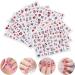 Valentine Gift Rose Lip Manicure 3D Nail Decor Lover Heart Nail Stickers Adhesive Decals(1) Style 01 - Buy Online on GoSupps.com
