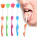 Tongue scraper tongue cleaning brush orthodontic care plastic tongue scraps Travel Portable Freshen Breath tongue brush cleaner for oral care